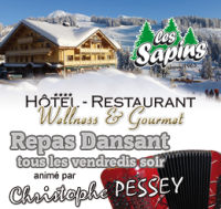Repas dansant tous les vendredis soir aux Sapins MANIGOD